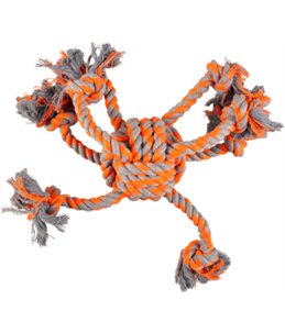 Hs katoen james octopus oranje knoopbal dia. 10cm/40cm