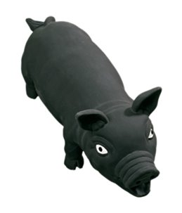 Latex varken zwart 33cm