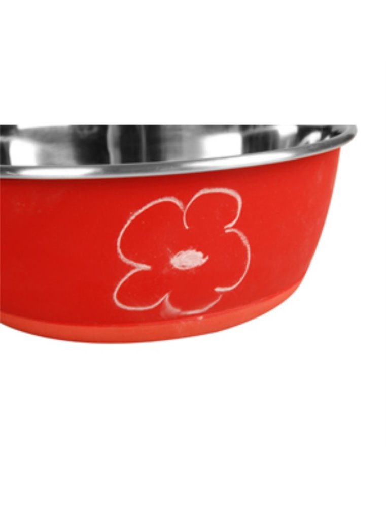 Eetpot beschrijf rood 24cm 2700ml