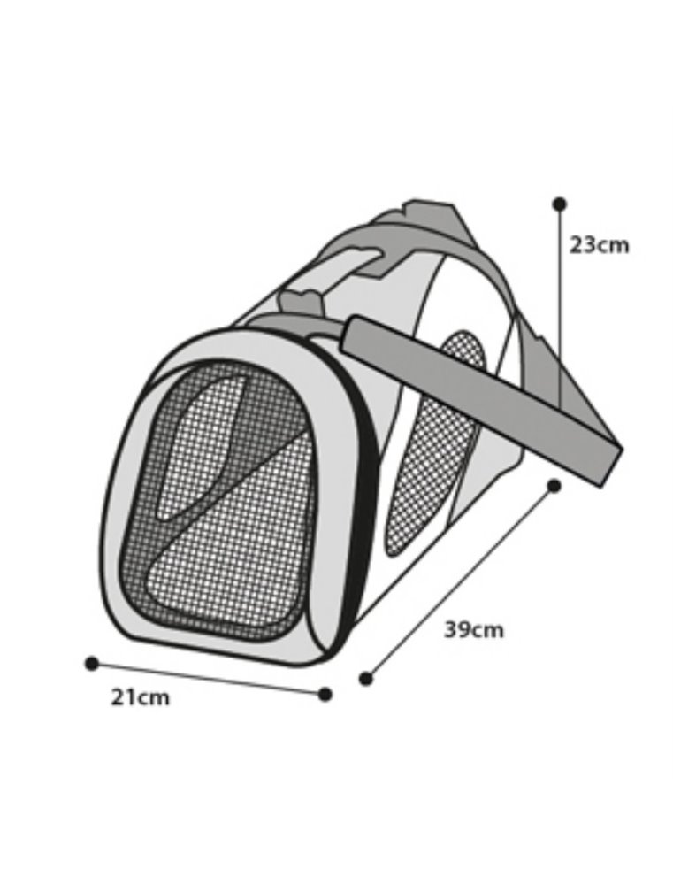 Draagtas finchley blauw s39x21x23cm