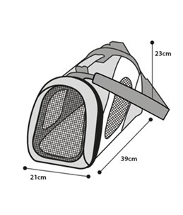 Draagtas finchley zwart s39x21x23cm
