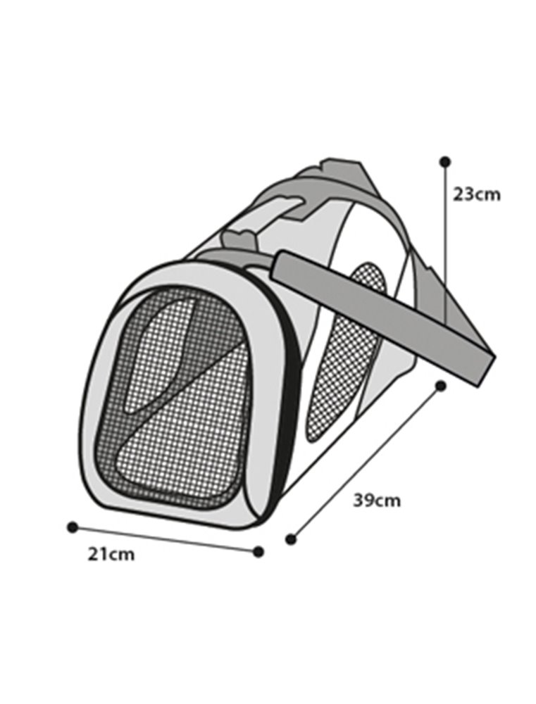 Draagtas finchley zwart s39x21x23cm