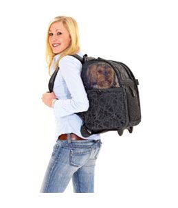 Smart trolley zwart 32x29x52cm