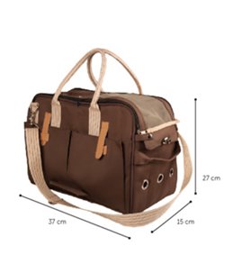 Draagtas bruin 37x15x27cm
