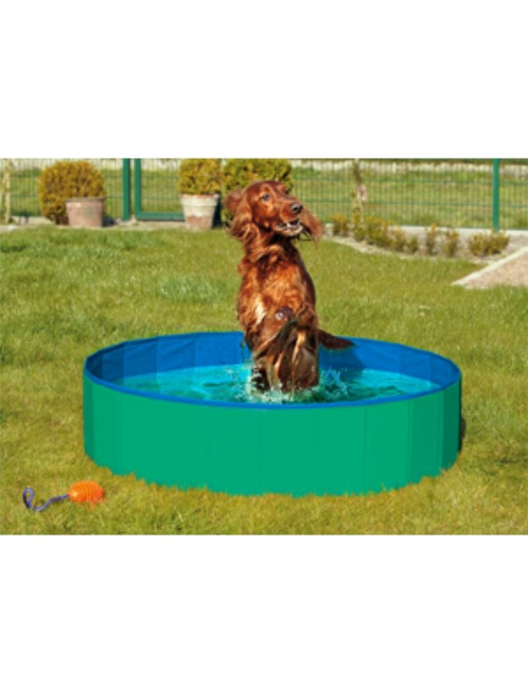 Doggy splash pool groen/blauw 160x 30cm