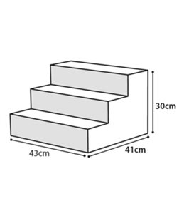Easy step hondentrap beige 41x43x30cm
