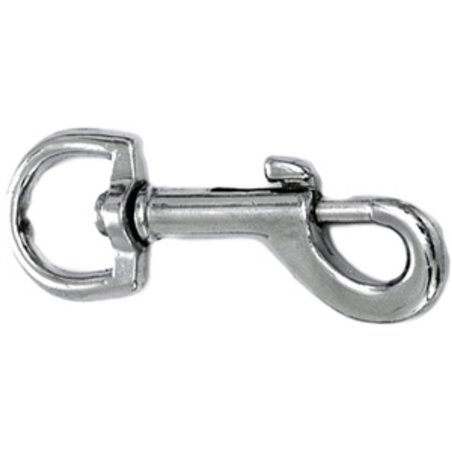 Musketonhaak 80x19mm chroom 