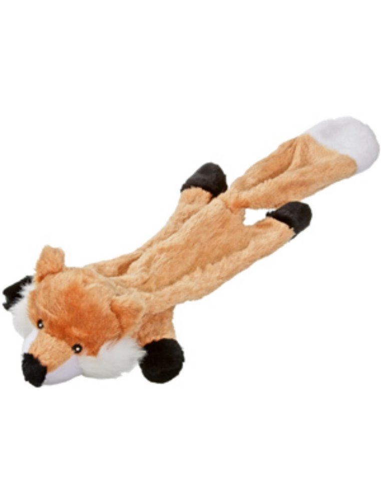 Pluche plat dier 55x19x11cm ass