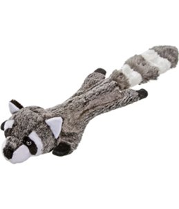 Pluche plat dier 55x19x11cm ass