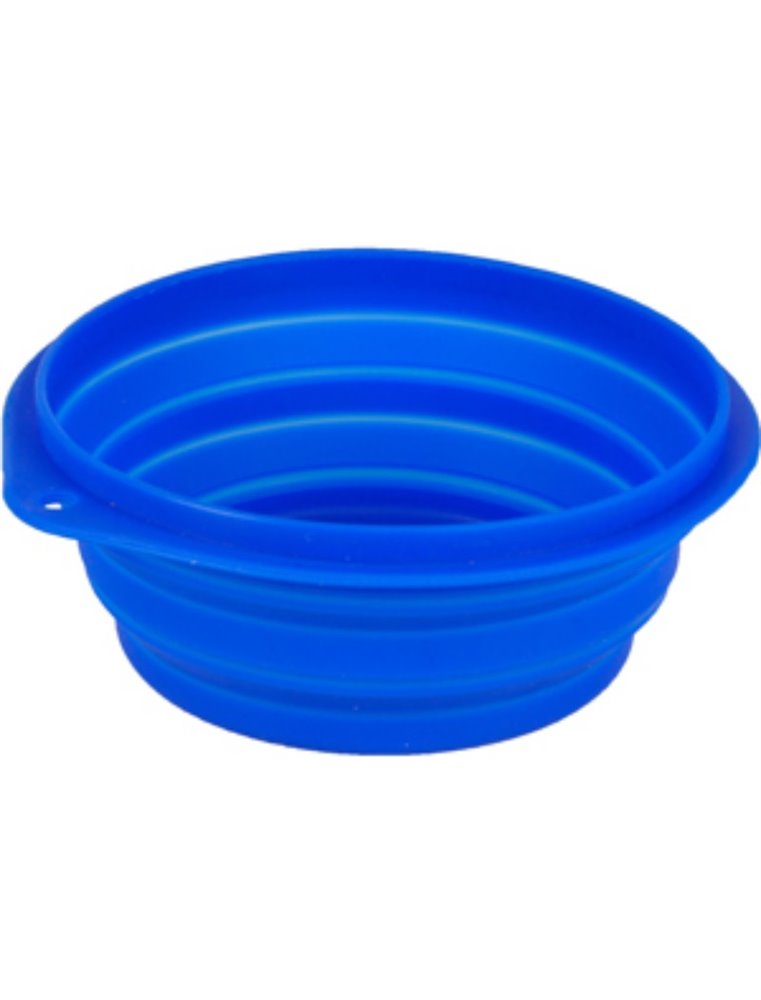 Reis eetpot siliconen blauw 500ml