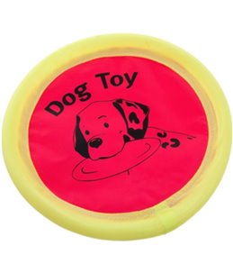 Nylon frisbee neonkleur 24cm