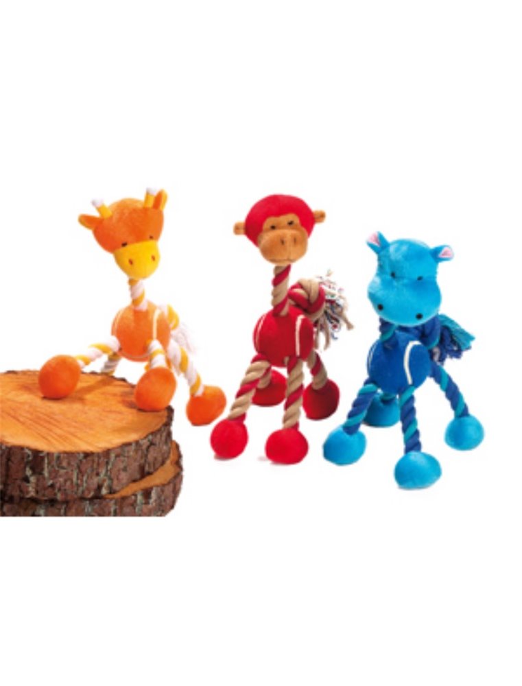 Pluche dieren joy 23x18x31cm ass