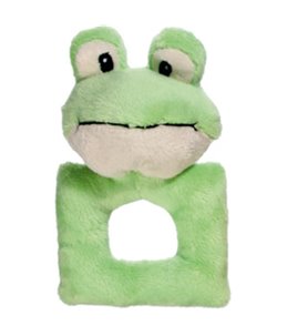 Pluche ringen pastel dier 14cm ass