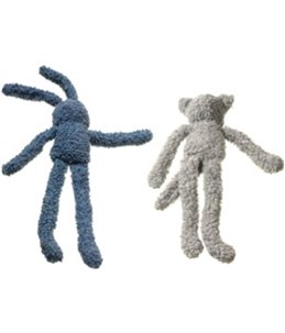 Pluche haas en beer 40cm ass