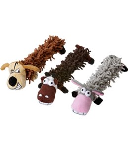 Pluche hond ezel koe 33cm ass