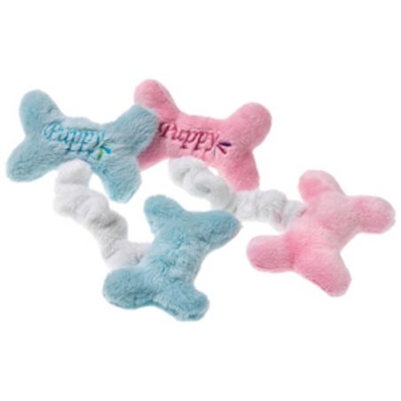 Pluche puppy botjes groot 14cm ass 