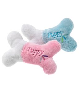 Pluche puppy botjes klein 13cm ass