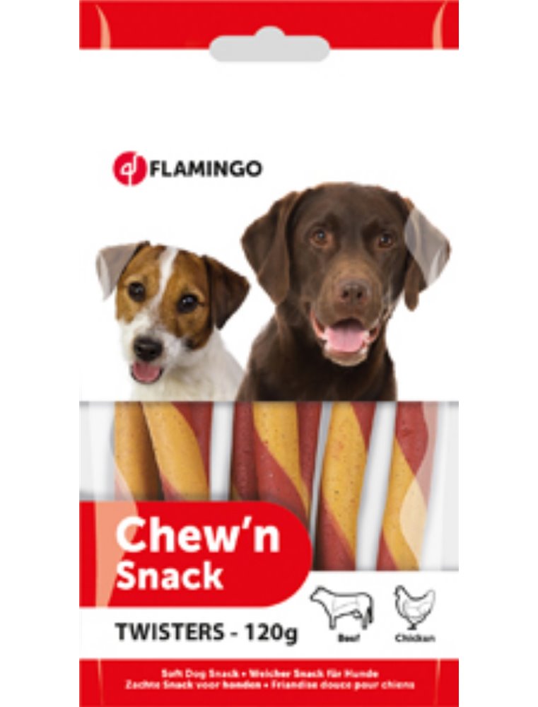 Chew'n snack twisters 8 st. -120gr.