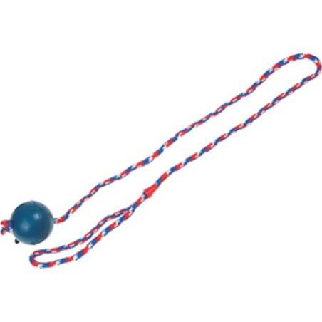 Rubber bal 6,3 cm met koord 