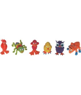 Latex landdier 10cm ass