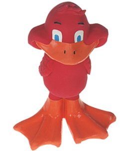 Latex landdier 10cm ass