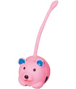 Latex lange staart 16cm ass display ass. 5 verschillende speelgoedjes