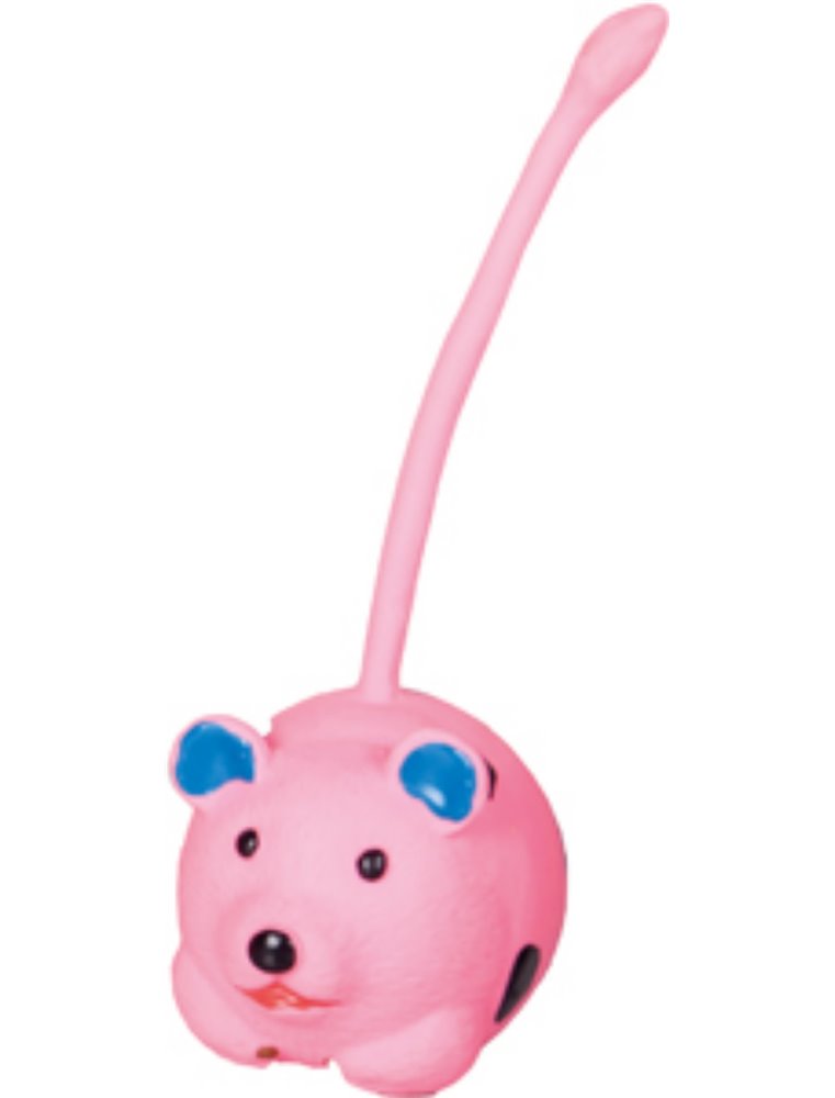 Latex lange staart 16cm ass display ass. 5 verschillende speelgoedjes