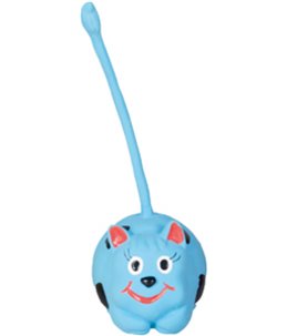 Latex lange staart 16cm ass display ass. 5 verschillende speelgoedjes