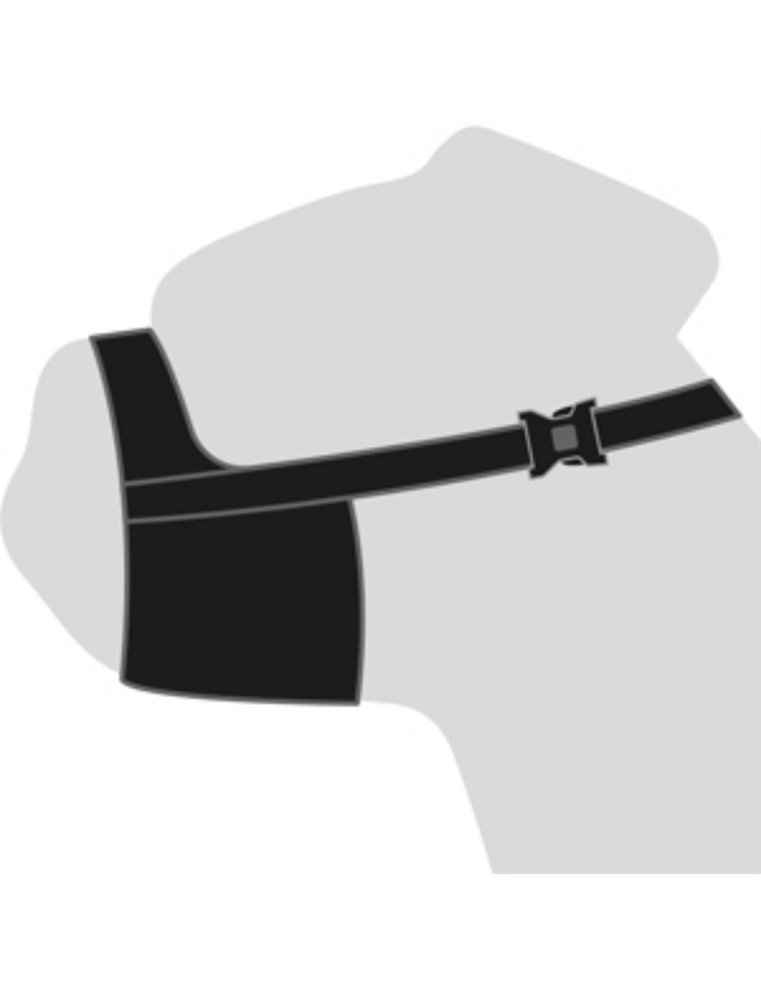 Muilband nylon spec 32cm 51-71cm zwart