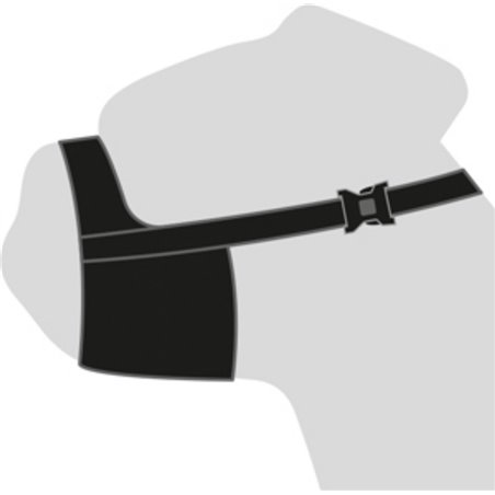 Muilband nylon spec 32cm 51-71cm zwart