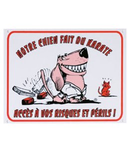Waakbord fr - chien karate