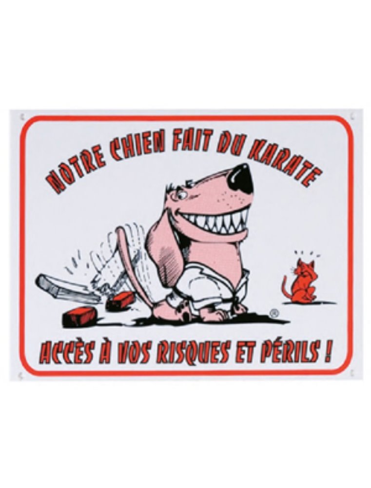 Waakbord fr - chien karate