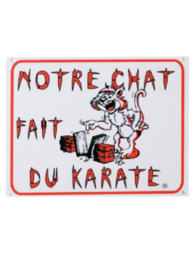 Waakbord fr - chat karate