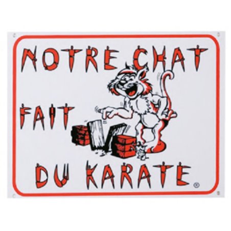 Waakbord fr - chat karate 