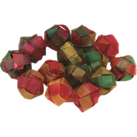 Bal gevlocht buffelh.gekleurd 50st 