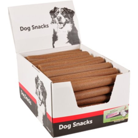 Chickensticks met lam & rijst 