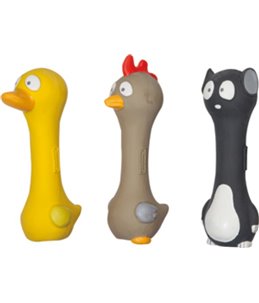 Latex halters dieren 19cm ass