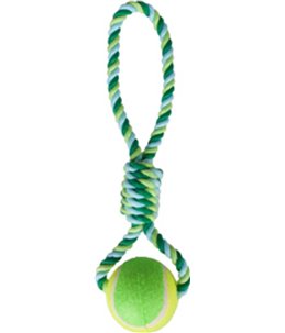 Hs katoen charlie trektuig+tennis bal dia. 10cm/50cm