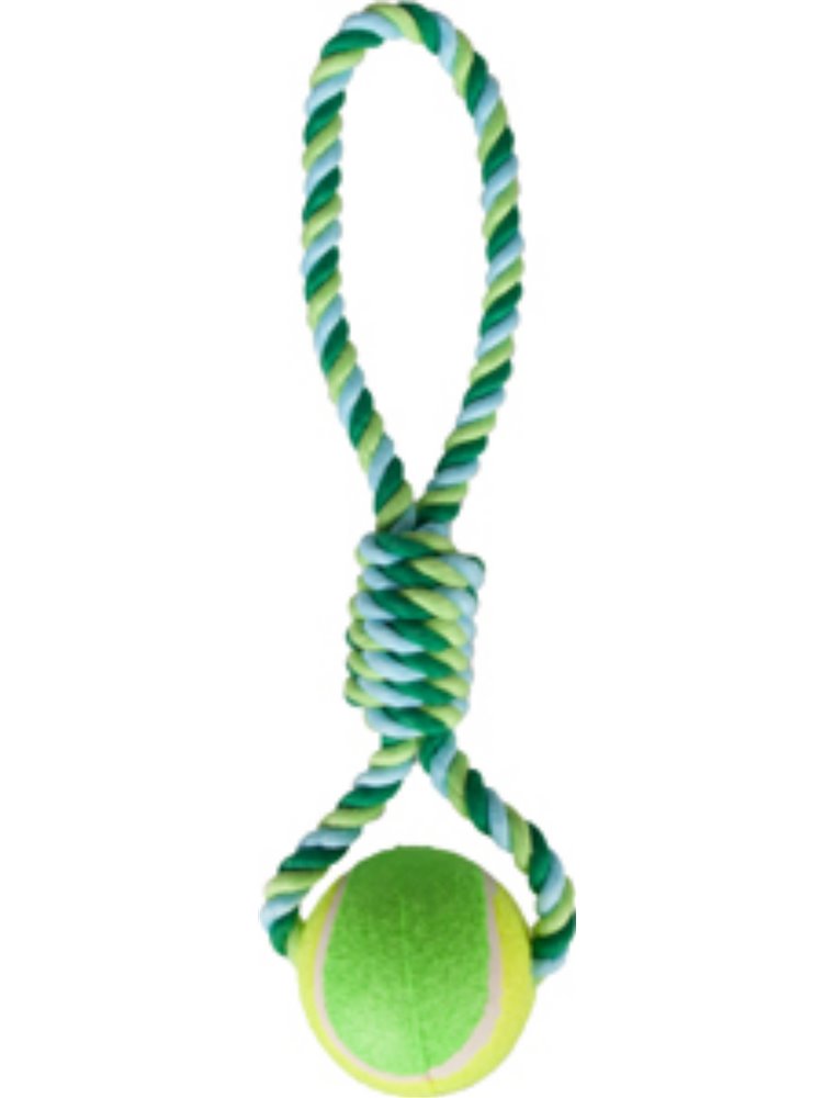 Hs katoen charlie trektuig+tennis bal dia. 10cm/50cm