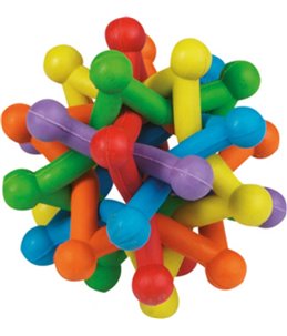 Rubber atoom gekleurd