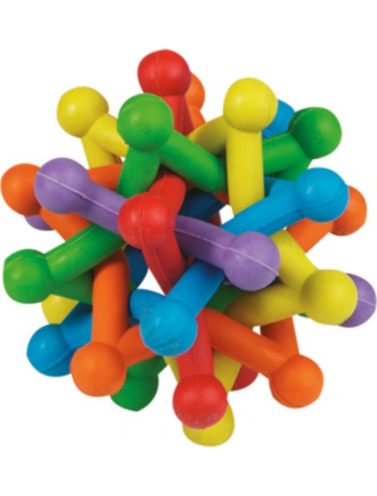 Rubber atoom gekleurd