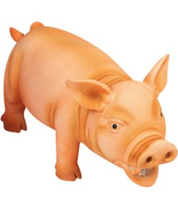 Latex zwijn oranje 22cm