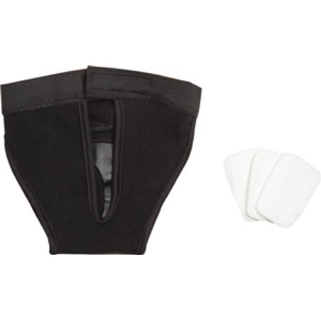 Hondenslip velcro xl zwart 