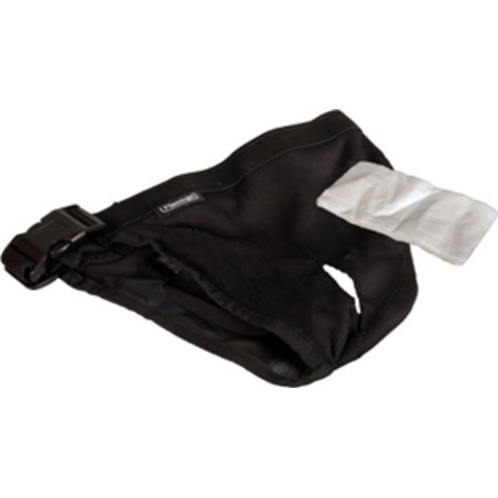 Hondenslip met plastic gesp m zwart 