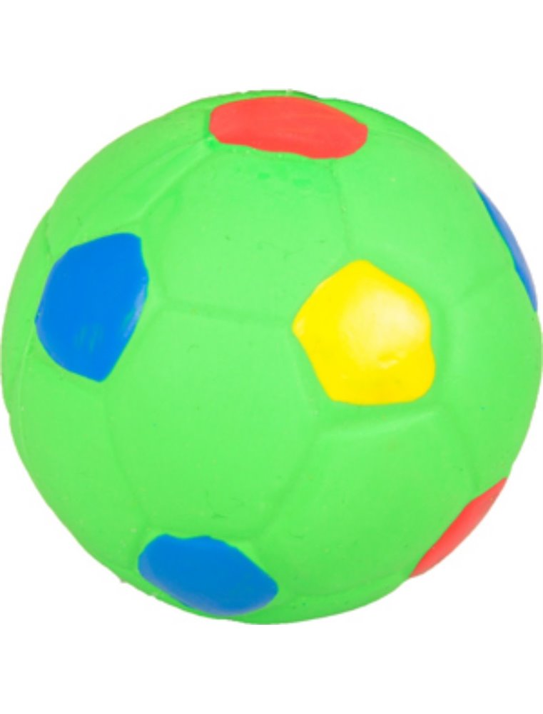 Latex voetbal 7cm ass display ass. 3 verschillende speelgoedjes