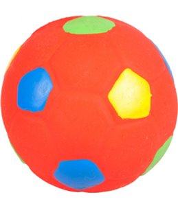 Latex voetbal 7cm ass display ass. 3 verschillende speelgoedjes