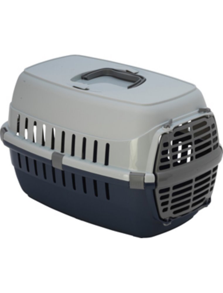 Transportbox transit blauw-roze-geel s 37x55x36cm ass.