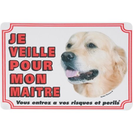 Waakbord fr - golden retriever 