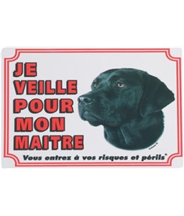 Waakbord fr - labrador noir