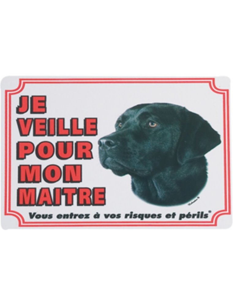 Waakbord fr - labrador noir